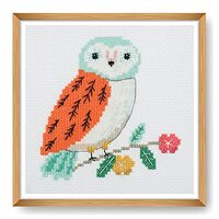 Trimits Mini Counted Cross Stitch Kits, Owl, 13 x 13cm (5 x 5in)