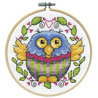 Design Works Crafts Hoop, Owl Counted Cross Stitch Kit