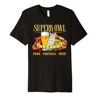 SUPERB OWL PARTY Pun For Owl & Football Lovers - Men / Women Premium T-Shirt