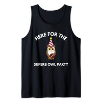Superb Owl Party Funny Owl Lovers Pun Lovers Tank Top