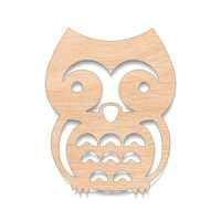Unfinished Wood for Crafts - Cute Crafty Owl Shape - Woodland Wildlife - Large & Small - Pick Si
