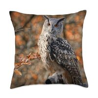 Owl Bird Throw Pillow