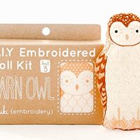 DIY Embroidery Doll Kit by Kiriki Press | 3 Skill Levels - Beginner to Advanced (Barn Owl - Level 3)