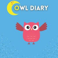 Owl Diary for Children | Large (8x9 in) | 100 Blank Pages with Owl Pic | Cute free drawing book