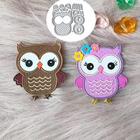 CoolifWang Couple Owls Cutting Die Cuts, DIY Crafts Template Couple Owls Scrapbook Cards Cutting Die