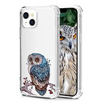 BEIMEITU for iPhone 13 Clear Case Owl Animal Design Girls Women Men Kids, Transparent Girly Soft TPU