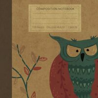 Composition Notebook: Beautiful Vintage Owl Illustration Notebook. Perfect Gift For Animals and Natu