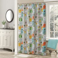 MVSUTA Give a Hoot Waterproof Polyester Owls Fabric Shower Curtain,Lovely Cute Kid's Colorful P