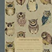 Composition Notebook: Beautiful Vintage Illustration of Owls - Book For Notes. Perfect Gift For Stud