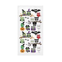 Oyihfvs St Patrick's Day Seamless Owls on Tree Branches on White Soft Hand Bath Towel 30" 