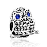 Luluadorn Owl Animal Charm for Pandora Bracelets&Necklace Pendant Dangle Charm Gifts for Women B