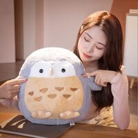 YUDONG Stuffed Owl Animal Plush Kids Pillow,Super Soft Owl Plush Toys,Christmas Birthday Gifts for B