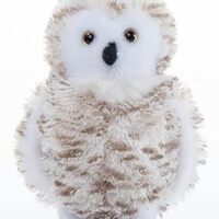 The Petting Zoo Snowy Owl Stuffed Animal Plushie, Gifts for Kids, Wild Onez Wildlife Animals, White 