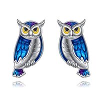 Owl Earrings Sterling Silver Cute Owls Stud Earrings Jewelry Gifts for Women