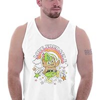 Woodsy Owl Vintage Love Yourself Tank Top T Shirts Men Women White