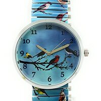 VERSALES Butterfly Bird Owl Ladybug Bee Theme Women's Novelty Elegant Stretch Elastic Band Anal