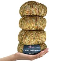 Cotton Alpaca Tweed Alpaca Yarn for Crocheting, 4-Pack (588Yds / 200G), Free Patterns - Tweed Yarn f