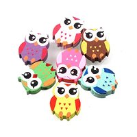 Perlin Wooden Beads Motif Colourful Beads Set 20 Pieces Set Mixed Colour for DIY Bracelets Jewellery