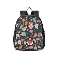 Sletend Autumn Forest Jungle Animal Fox Owl Hedgehog Toddler Backpack Waterproof Mini Backpack Boys/