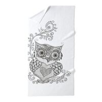 CafePress Urban Owl Large Beach Towel, Soft Towel with Unique Design