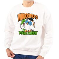 Funny Who's Your Paddy Tootsie Owl Sweatshirt for Men or Women White