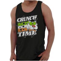Saint Paddys Crunch Time Tootsie Owl Tank Top T Shirts Men Women Black