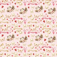 Waterleaf Paper Co. 100% Dissolvable Valentine's Day Wrapping Paper, Woodland Animal Designs, P