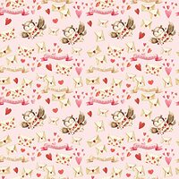 Waterleaf Paper Co. 100% Dissolvable Valentine's Day Wrapping Paper, Woodland Animal Designs, P