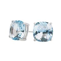 Origami Owl Disney Cinderella Clara Stud Earrings with Aquamarine Ignite Crystals With Gift Box