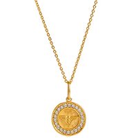 Origami Owl Justice League Only You Can Save the Day Coin Pendant + Dainty Chain Necklace, Gold Fini