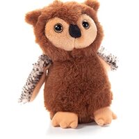 The Petting Zoo Owl Stuffed Animal Plushie, Gifts for Kids, Wild Onez Babiez Wildlife Animals, Brown