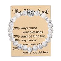 POTIY Owl Lover Gift Wise Owl Beaded Owl Bracelet Owl Bracelet Owl Charm Owl Jewelry Owl Accessories