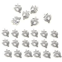 YPWangShengRui Owl Pendants Tibetan 24 Pcs Style Owl Charms Zinc Alloy Jewelry Pendants for Make Nec