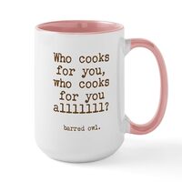CafePress Barred Owl. Large Mug Mugs 15 oz (444 ml) Ceramic Coffee Mug
