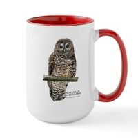 CafePress Northern Spotted Owl Large Mug 15 oz (444 ml) Ceramic Coffee Mug