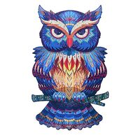 C Crystal Lemon Unique Owl - Premium Themed Wooden Puzzle for Adults: Exceptional Wooden Puzzles - F