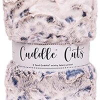 Minky Luxe Snowy Owl Navy Cuddle Cuts 1 2-Yard Cut Shannon Fabrics