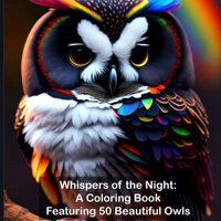 Whispers of the Night: A Coloring Book Featuring 50 Beautiful Owls