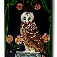 Epic Graffiti 'Owl Guardian Print' by Catherine A Nolin, Canvas Wall Art, 18"x26"