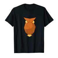 Origami Paper Geometric Owl T-Shirt