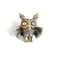 TAOYATAO Retro Brass Owl edc beads keychain DIY accessories paracord beads