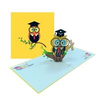 iGifts And Cards Owl Graduation 3D Pop Up Greeting Card - Unique Celebratory Gift, Successful Academ