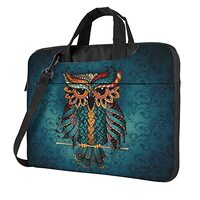 Laptop Bag Laptop Case 14 Inch Computer Bags Owl Ethnic Printed Padded Sleeve Cover for Women Men