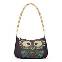 Owl Bohemian Crossbody Bag For Woman With Zipper Lightweight Chain Shoulder Belt Handbag Shoulder Ba