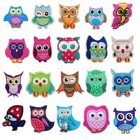 KLORIZ 20 PCS Owl Patches Mixing Cartoon Birds Embroidered Iron On Sew On Patches Applique for Kids&