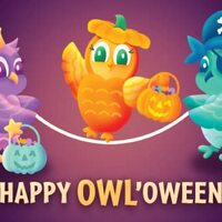 Moments With The Book Happy Owl'oween (Motion Gospel Tract Card - Packet of 50 - NKJV)