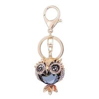 Personality Owl Keychain Key, Handbag Purse Hanging Charms with Carabiner Clip,Decoration Key Ring F