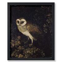 Poster Master Vintage Owl Poster - Retro Owl Painting Print - Moody Art - Bird Art - Great Gift for 