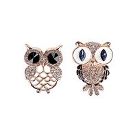 CAIRIAC Owl Brooches Crystal Rhinestone Owl Pin Owl Brooch for Men Women, Owl Gifts for Owl Lovers, 