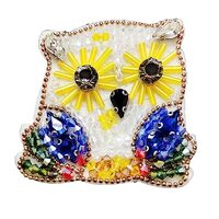 Animal Patches, Crystal Rhinestone Cute Big Eyes Owl Sew on Patch, Artificial Diamond Patch for Jean